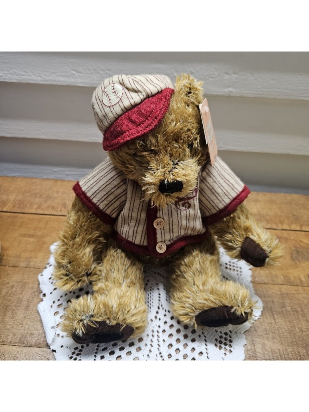 Vintage Dan Dee  Collectors Choice 10" Baseball Bear Ted With Tags